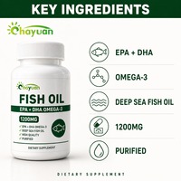 Complément d'huile de poisson Oméga 3 de haute qualité OEM 1200mg pour la santé cardiaque, améliore l'immunité, usage adulte, facile à avaler