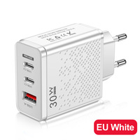 Vente en gros 30W PD chargeur mural mobile 5V 2.4A USB adaptateur de chargeur rapide de voyage pour iOS15 électrique OTP 5V/2A pour appareil photo UK EU