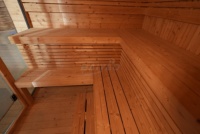 Harga grosir pabrik Foshan Outdoor Hammam tradisional Dry Steam Cube Custom ruang Sauna untuk 2-4 orang kompor kabin Sauna