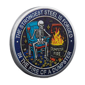 Koin suvenir bundar berlapis besi dengan cetakan UV untuk hadiah promosi - Product Image 5