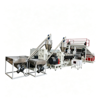 Machine de fabrication de tapis de sol pour voiture en TPE, ligne d'extrusion de feuilles de PVC