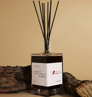 Diffuseur de parfum de luxe artisanal en verre en forme de bouteille de vin, 500 ml, pour la maison et les cadeaux, avec parfum haut de gamme
