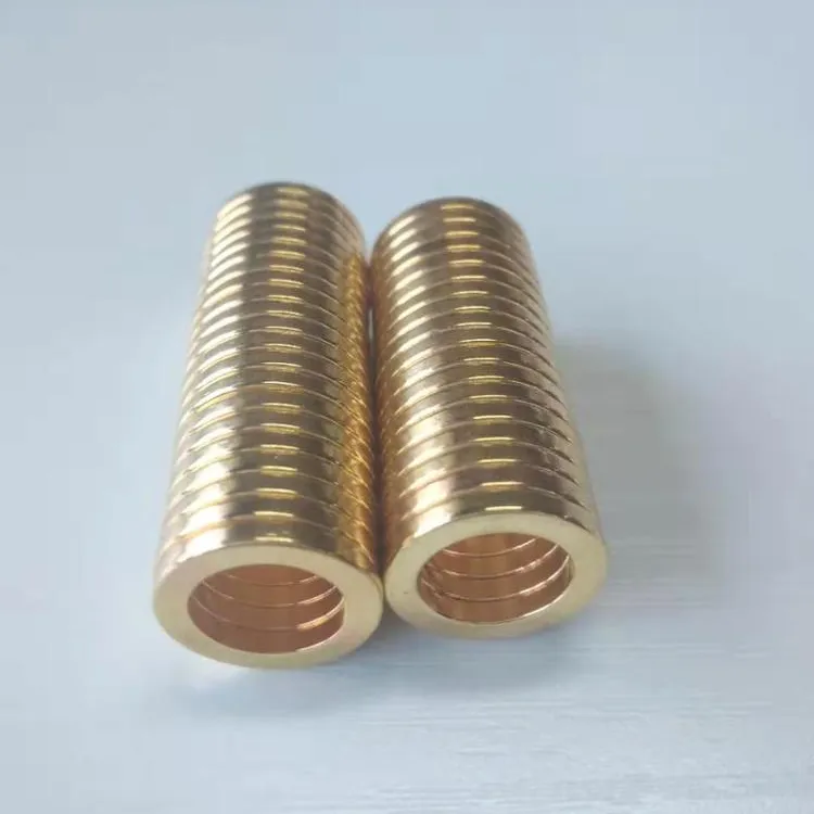 permanent n35 disc ndfeb neodymium magnet gold