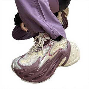 Zapatillas Deportivas de Hombre, Estilo Chunky, de Moda, Transpirables, de Malla y Cuero PU, para Otoño/Invierno, con Amortiguación, Unisex, Retro - Product Image 1