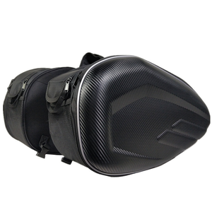 Accessoires de moto Sacoche latérale rigide Sacoche de selle Sacoche arrière de bagage avec housses de protection contre la pluie - Product Image 1