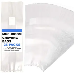 대형 여분의 두꺼운 6 밀 Spawn 가방 버섯 성장 가방 기판 Autoclavable 버섯 가방 눈물 방지 강한