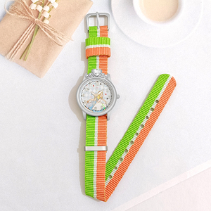 Relógio analógico infantil de malha, relógio de pulso feito em diamante e de quartzo, estilo analógico, para aceitar a personalização, WJ-10879 - Product Image 6