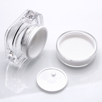 Pot cosmétique avec couvercle 5g 10g 15g 30g 50g, pot à double couche pour soins de la peau, pot vide pour crème visage