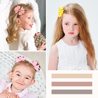 Pince à cheveux 3 pouces en ruban gros-grain solide, 89 couleurs, accessoires pour enfants