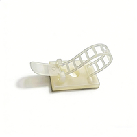 Attache-câble adhésive réglable CL-2 en plastique 92 mm, pince auto-adhésive pour câbles, organisateur de câbles en nylon PA66 pour la maison, la voiture et le bureau