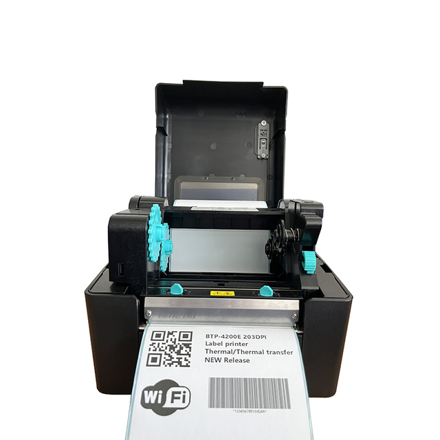 SNBC BTP-4200E Two-Mode Thermal/Thermal Transfer Label Printer Color Style for Barcode Usage in Stock and Hot Sale!