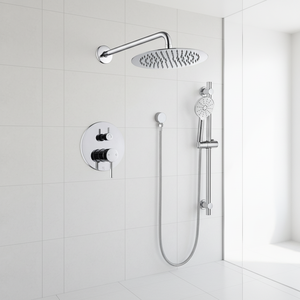 8-Zoll-Regenduschsystem Bad armatur Set Wand montage 2-Funktionen-Duschsysteme mit Regen dusche und Handheld Spra - Product Image 5