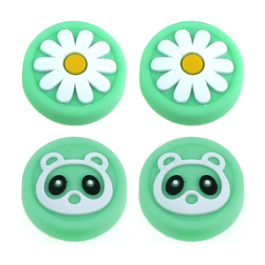 Coques de joystick analogiques pour manette Switch Lite OLED Joy-Con, motif <span class=keywords><strong>petit</strong></span> ours fleuri, avec grip pour pouce - Product Image 5