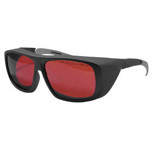 Gafas de seguridad para láser con montura negra, lentes de 2 mm, 45% de transmitancia, para protección en máquinas de corte, marcado y soldadura - Product Image 3