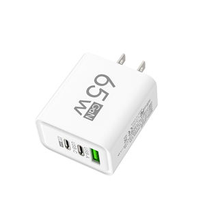 Cargador de Viaje Plegable Ecológico con 2 Puertos USB-C de Carga Súper Rápida PD 65W QC3.0, Certificado CE/ROHS/FCC, para Vivo y Oppo, Venta al Por Mayor - Product Image 2