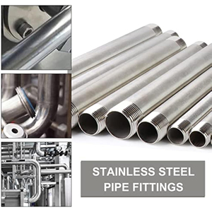 <span class=keywords><strong>304</strong></span> thép không gỉ ren ống lắp 3/4 "NPT Đôi Nam 6" Chiều dài chống ăn mòn núm vú đúc ống - Product Image 6