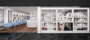 <span class=keywords><strong>M2</strong></span> Display White Style Beauty <span class=keywords><strong>Hair</strong></span> Salon <span class=keywords><strong>Design</strong></span> Soporte de exhibición Gabinete y estante Showcase para tienda de corte de pelo - Product Image 4
