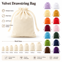 Pochette en velours avec cordon de serrage, logo personnalisé, sac à bijoux de luxe, emballage cadeau pour tarot, cristal, OEM