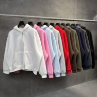 Logo Kustom Heavyweight Boxy Fit Solid Fleece Oversized Hoodie dan Celana Panjang Pria 2 Set Tracksuit untuk Pria Grosir