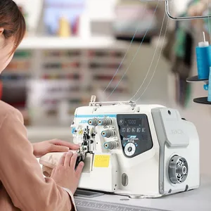 Máquina <span class=keywords><strong>de</strong></span> <span class=keywords><strong>Coser</strong></span> Overlock Totalmente Automática Jack C7, Nuevo Modelo, Cuatro Hilos, Cinco Hilos, <span class=keywords><strong>Industrial</strong></span>, Doméstica, Computarizada, con Motor - Product Image 4