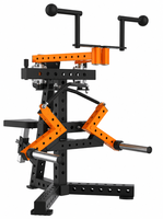FEIFANHONGYU Appareil de musculation commercial à charge libre, Rameur multi-positions avec bras oscillant et siège réglable, pour l'entraînement de la colonne vertébrale