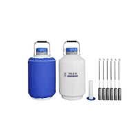 Thermos cryogénique à pression pour liquide d'azote liquide de 6 litres et 50 mm de calibre pour le sperme animal, pour les exploitations agricoles, les moutons et les taureaux