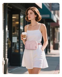 Bolso de Cintura Tipo <span class=keywords><strong>Riñonera</strong></span> Acolchado con Múltiples Bolsillos, Personalizable con Logotipo, para Viajes, Senderismo y Actividades al Aire Libre - Product Image 5