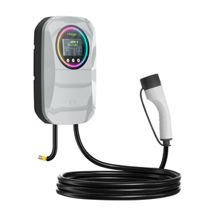 Mingze ที่ชาร์จ Type2 7Kw EV สถานีชาร์จที่บ้านพร้อมหน้าจอ LCD ป้องกัน Ip66สำหรับยานพาหนะพลังงานใหม่ - Product Image 2