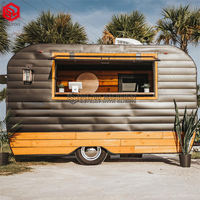 Concession vintage remorque rue camion de nourriture Tacos chariot Mobile cuisine café remorque bière Bar remorque Hot Dog chariot