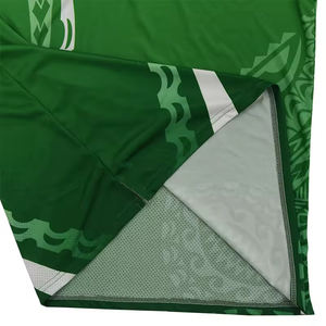 Impression personnalisée Chemises Polo Travail Uniforme Sublimation 100 Polyester Polo Maille Vert Polyester Hommes Polos - Product Image 6