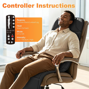 Coussin de <span class=keywords><strong>massage</strong></span> vibrant pour le dos et le corps entier, pour lit et matelas, avec arrêt automatique - Product Image 6