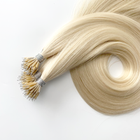 Extensions capillaires Nano Tip en cheveux vierges Remy européens teints, double tirage, qualité professionnelle pour stylistes