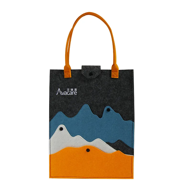 Эксклюзивная дизайнерская фетровая сумка с индивидуальным принтом, модная Подарочная сумка для одежды, книги, конфеты, праздник