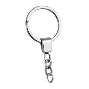 Llavero de acero inoxidable con cadena, llavero metálico para llaves y accesorio para bolso - Product Image 1