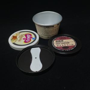 85ml 120ml 150ml Contenant en papier kraft imperméable avec couvercle et cuillère 3oz pour glace, yaourt, gelato, boîte de fabrication, logo personnalisé - Product Image 5