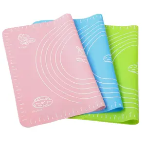 Food Grade Safety None-Stick Colorful Silicone Baking Mat For Baking Roasting Food Prep