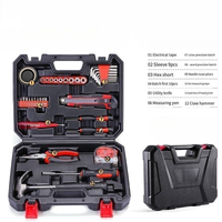 Kit professionnel d'outils à main de 36 pièces pour la réparation de la maison Clés à marteau Ensemble d'outils à main pour bricolage de voiture électrique Emballé dans un sac