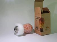 Ampoule LED avec sel rose de l'Himalaya pour le salon et le bureau-Lampe au sel naturel avec lueur ambrée chaude
