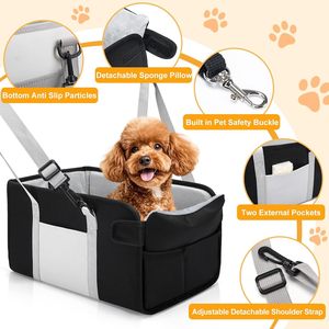 Siège de voiture pour <span class=keywords><strong>chien</strong></span> de haute qualité, portable, pour console centrale, pour petits chiens - Product Image 3