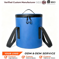 Sac isotherme cylindrique personnalisé grande capacité, sac à glace rond isolé, sac à dos isotherme étanche OEM ODM pour le camping