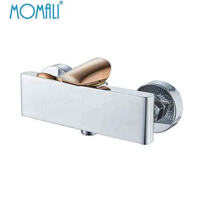 Momali EU kurze Messing Luxus Rändel geschnitzte Muster Rändel griff Roségold Kupfer Bad und Dusche Wasserhahn Mixer