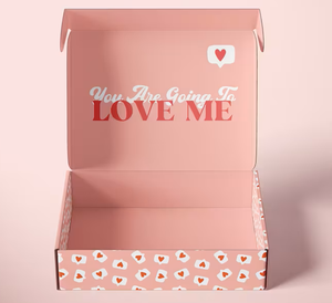 In màu hồng cá nhân đăng ký bán buôn tùy chỉnh bưu phẩm vận chuyển hộp giấy gửi thư quà tặng bao bì các tông hộp bưu phẩm - Product Image 3