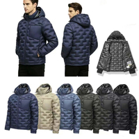 Veste matelassée légère à capuche pour homme 30D, style décontracté, pour l'automne et l'hiver, idéale pour l'extérieur, vente en gros