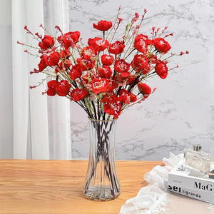 Flores Artificiales, Ramo de Azaleas de Plástico, Alta Simulación, Decoraciones para Bodas y Hogar, Paquete Individual - Product Image 3