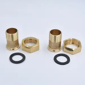 Zhuji 1/2"-2" WATER METER UNION COUPLING BRASS FITTING CONNECTOR FOR PIPE