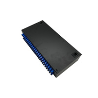 Caja de terminación de fibra óptica de 48 núcleos SC LC FC ST, caja terminal FTTH de acero laminado en frío engrosado, panel de conexión de fibra óptica