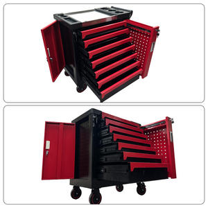 <span class=keywords><strong>Chariot</strong></span> Desserte d'Atelier Robuste en Tôle <span class=keywords><strong>de</strong></span> Fer, Armoire à Outils 7 Tiroirs avec Serrure à Clé, OEM ODM - Product Image 3