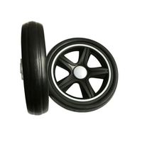 Roue de chariot de courses en mousse de caoutchouc EVA PU de haute qualité et durable de 8 pouces, roue de poussette pour bébé