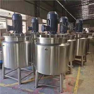 Stainless Steel Shampoo Soap Double Jacketed Mixer Sanitizer Liquid Detergent Electric Heating Mixing Tank