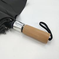 Parapluie Moderne Doublement Pliable Coupe-Vent en Pongee 190T Entièrement en Fibre de Verre avec Logo Personnalisé Diamètre Ouvert 108cm pour Cadeau d'Affaires et Voyage